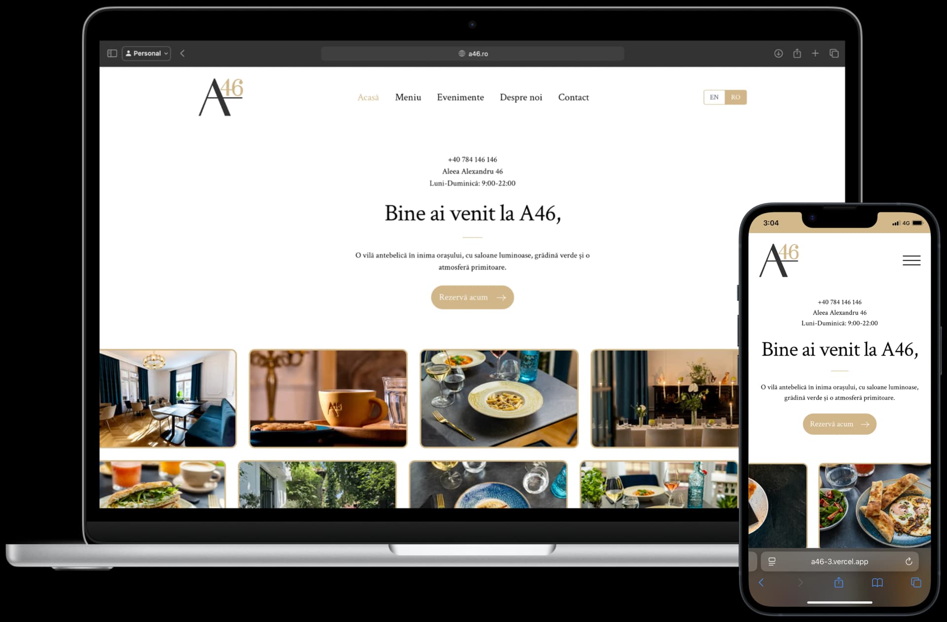 A46 Restaurant & Event Venue Branding