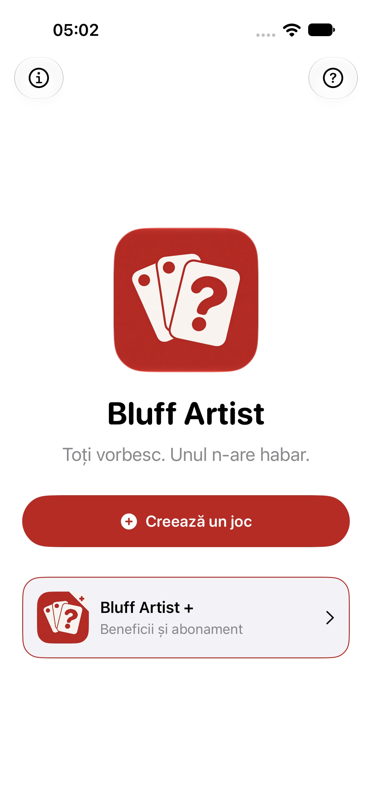Bluff Artist: current iPhone Home screen in light appearance