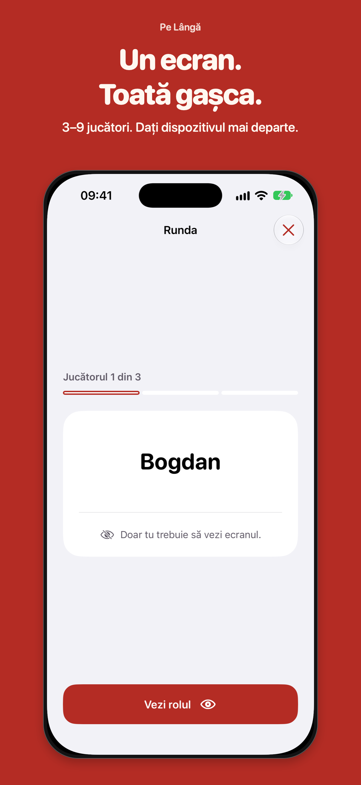Pe Lângă private device handoff addressed to Bogdan