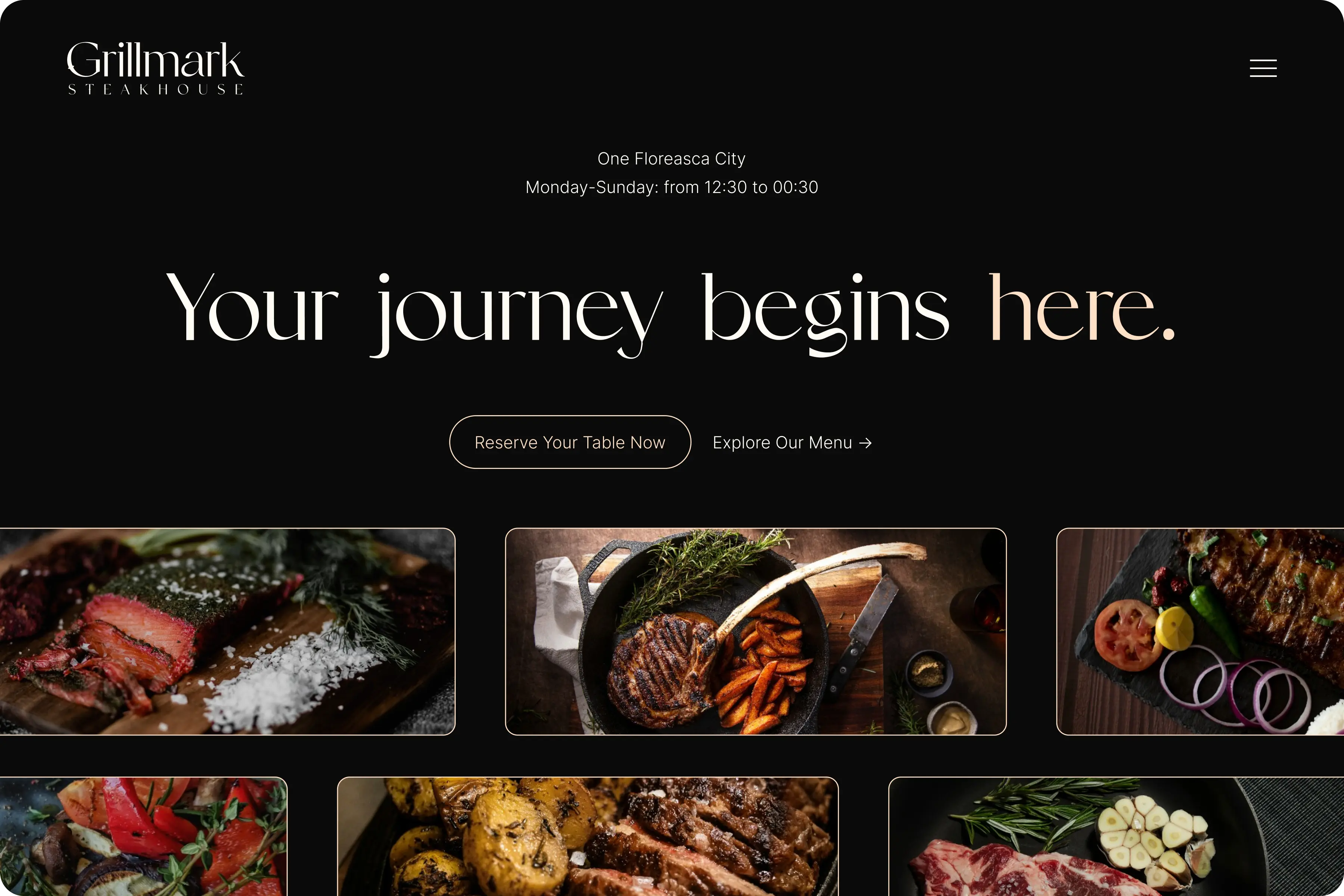 Grillmark Website Landing Page