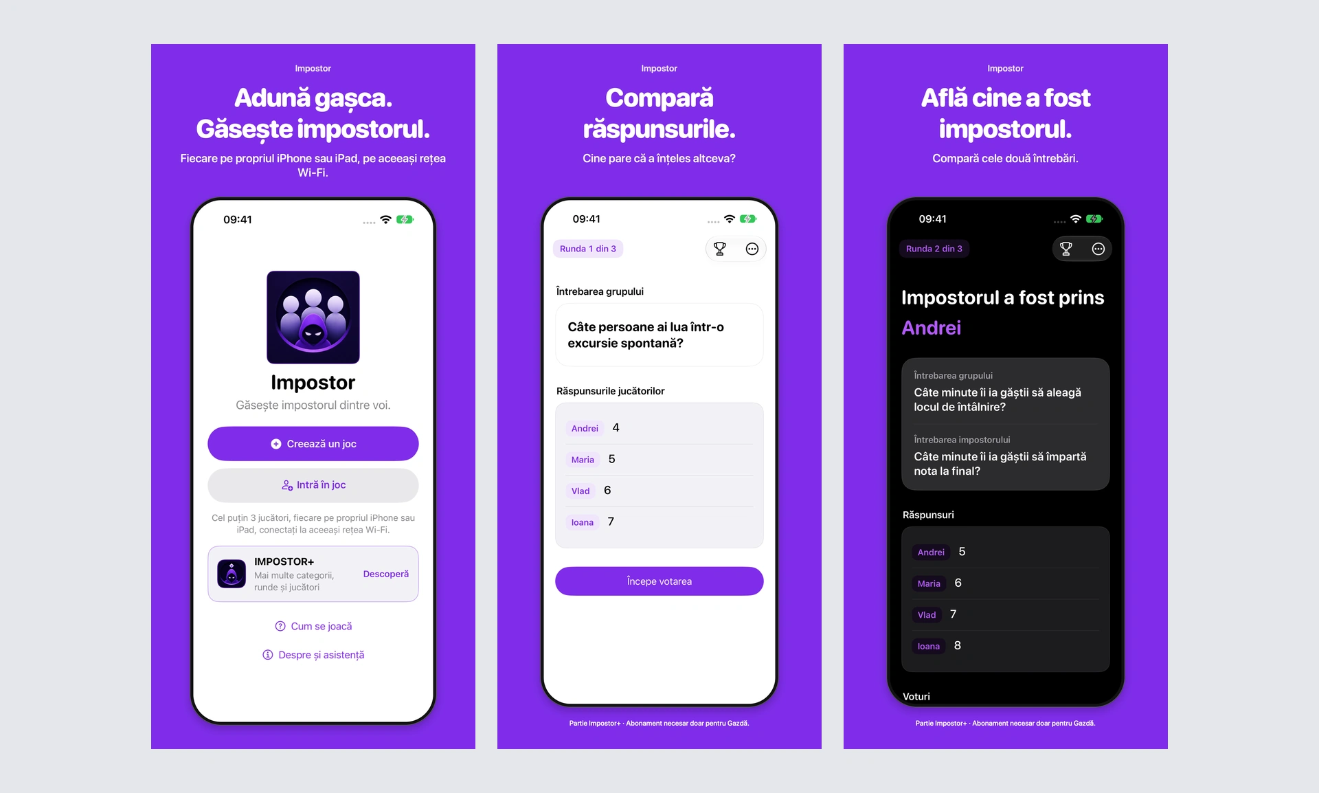 Impostor release artwork with its purple identity and hooded character icon